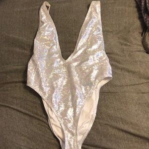 Rave Plunge Neck Bodysuit